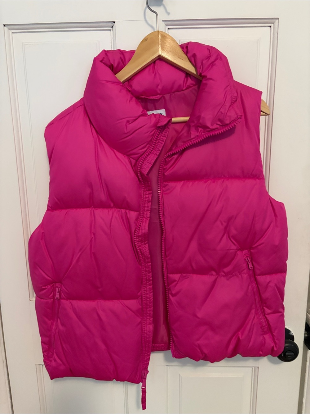 Old Navy Hot Pink Puffer Jacket